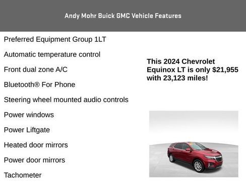 Used 2024 Chevrolet Equinox LT w/ LPO, Floor Liner Package image 8