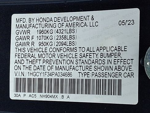 Certified 2023 Honda Accord EX image 28