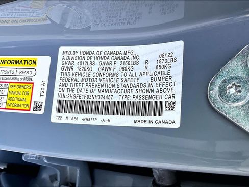 Used 2022 Honda Civic Touring image 36