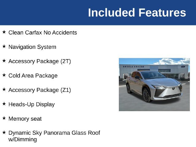Used 2023 Lexus RZ 450e Premium w/ Accessory Package (2T) AWD/4WD image 5