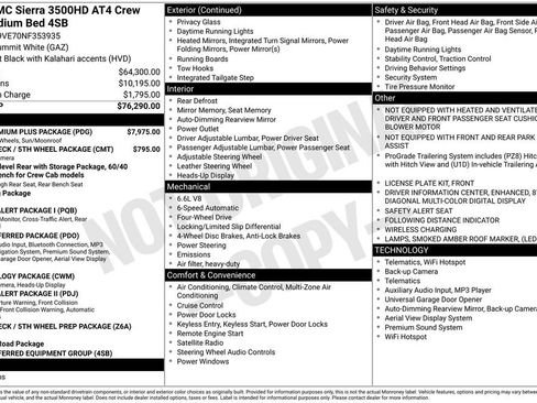 Used 2022 GMC Sierra 3500 AT4 w/ AT4 Premium Plus Package AWD/4WD image 27