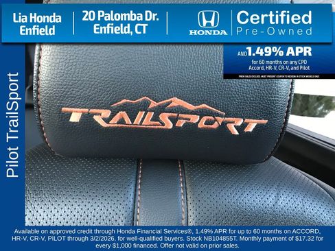 Certified 2022 Honda Pilot TrailSport image 10