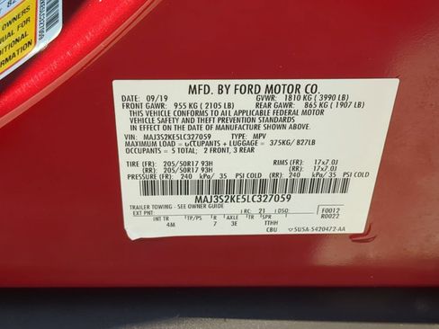 Used 2020 Ford EcoSport Titanium FWD image 37