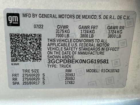 Used 2022 Chevrolet Silverado 1500 Custom w/ LPO, Dark Essentials Package AWD/4WD image 32