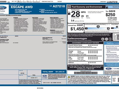 Used 2020 Ford Escape SEL AWD/4WD image 4