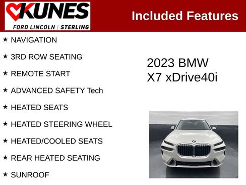 Used 2023 BMW X7 xDrive40i AWD/4WD image 2