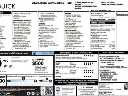 Used 2023 Buick Encore GX Preferred w/ Cold Weather Comfort Package FWD image 38