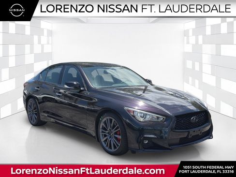 Used 2024 INFINITI Q50 Red Sport 400 w/ Black Opal Edition RWD image 1