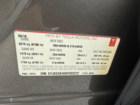 Used 2016 Tesla Model X P90D AWD/4WD image 68