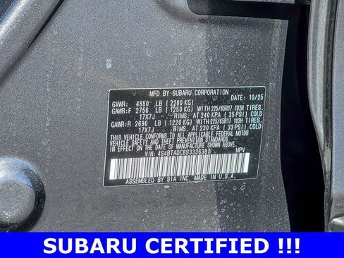 Certified 2025 Subaru Outback Premium w/ Popular Package #1A image 34
