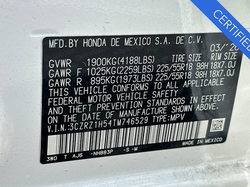 Certified 2026 Honda HR-V Sport image 33