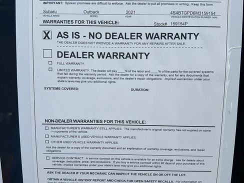 Used 2021 Subaru Outback Touring XT AWD/4WD image 32