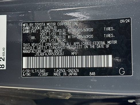 Used 2024 Toyota Land Cruiser w/ Premium Package AWD/4WD image 48