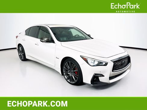 Used 2018 INFINITI Q50 Red Sport 400 w/ Cargo Package (L95) RWD image 1
