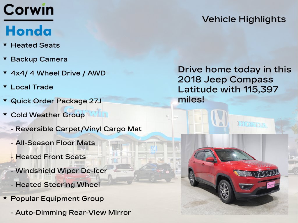 Used 2018 Jeep Compass Latitude w/ Popular Equipment Group AWD/4WD image 7