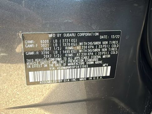 Certified 2023 Subaru Ascent Touring AWD/4WD image 32
