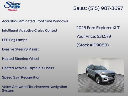 Used 2023 Ford Explorer XLT w/ Equipment Group 202A AWD/4WD image 22