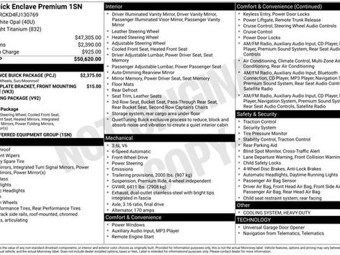 Used 2015 Buick Enclave Premium w/ Experience Buick Package image 34