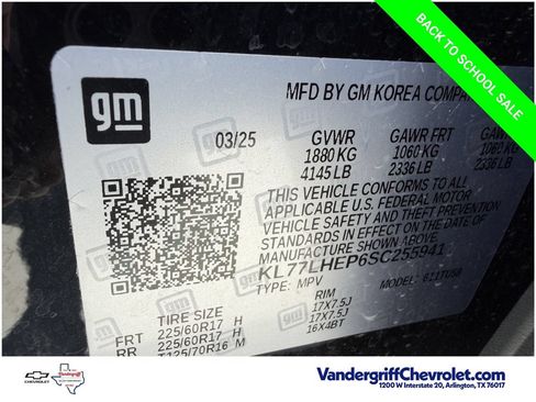 Used 2025 Chevrolet Trax LT FWD image 26