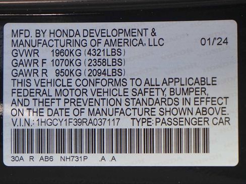 Certified 2024 Honda Accord EX image 30