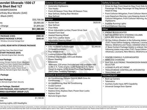 Used 2023 Chevrolet Silverado 1500 LT w/ Leather Package AWD/4WD image 37