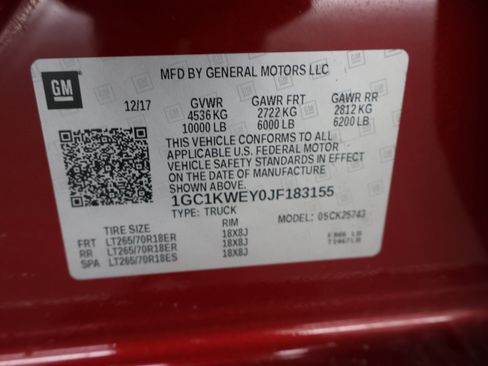 Used 2018 Chevrolet Silverado 2500 LTZ w/ Duramax Plus Package image 60