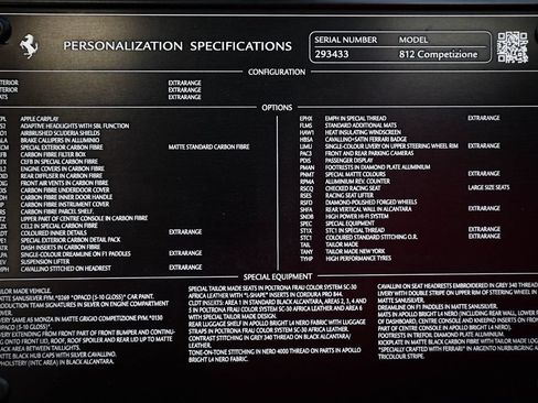 Certified 2023 Ferrari 812 Competizione RWD image 72
