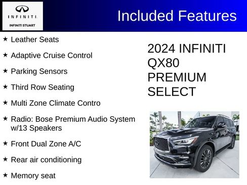 Certified 2024 INFINITI QX80 Premium Select w/ Cargo Package AWD/4WD image 4