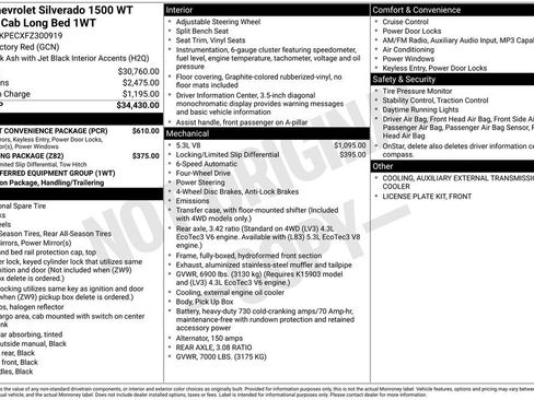 Used 2015 Chevrolet Silverado 1500 W/T w/ WT Fleet Convenience Package AWD/4WD image 3
