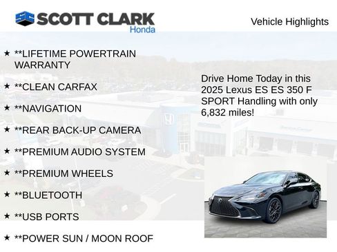 Used 2025 Lexus ES 350 F Sport FWD image 12