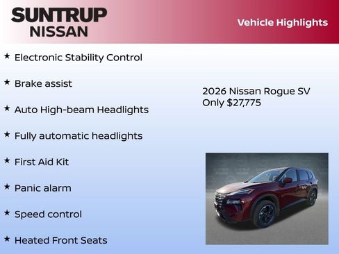 New 2026 Nissan Rogue SV w/ Cold Weather Package image 30