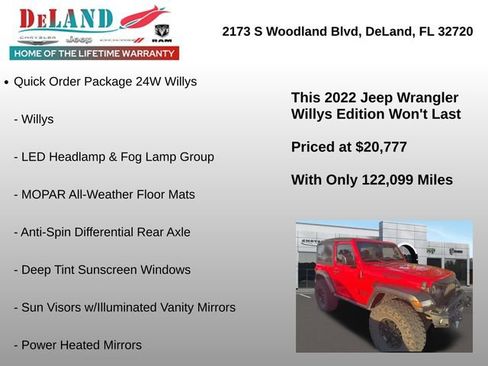 Used 2022 Jeep Wrangler Sport AWD/4WD image 2