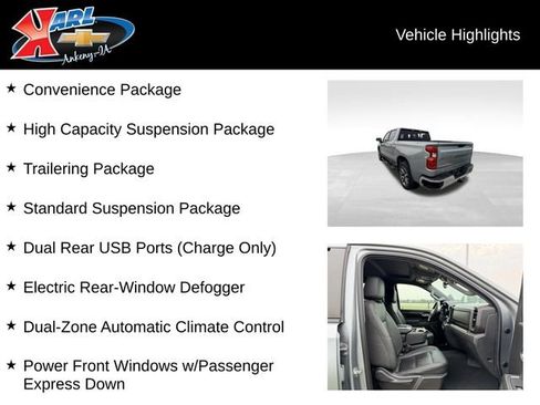 Used 2023 Chevrolet Silverado 1500 LT w/ Leather Package AWD/4WD image 2