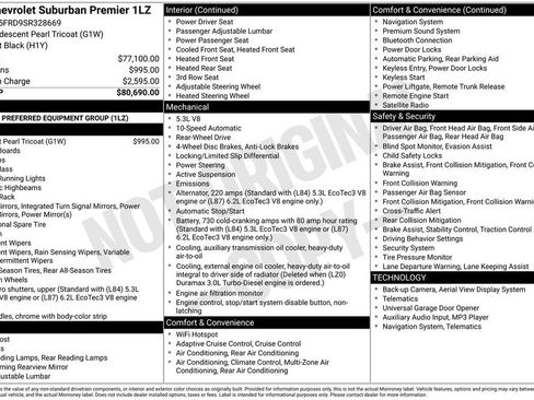 New 2025 Chevrolet Suburban Premier RWD image 33
