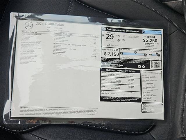 Certified 2026 Mercedes-Benz C 300 Sedan image 17