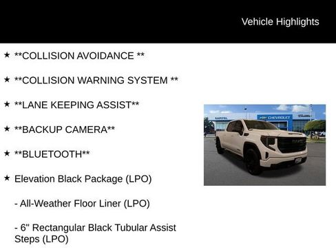 Used 2023 GMC Sierra 1500 Elevation w/ LPO, Elevation Black Package image 2