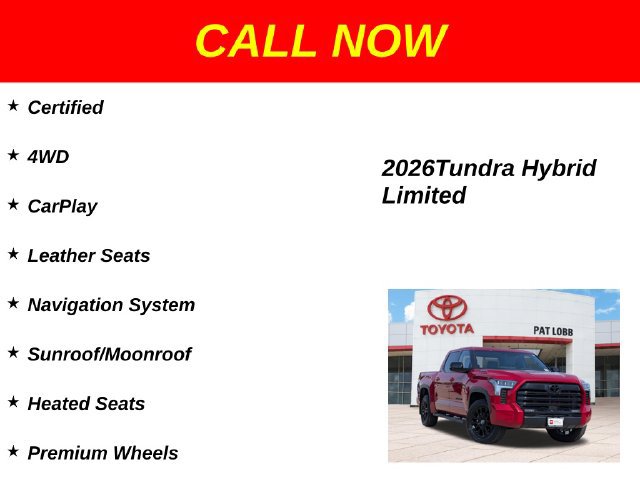 Certified 2026 Toyota Tundra Limited w/ Limited PVM Package AWD/4WD image 36