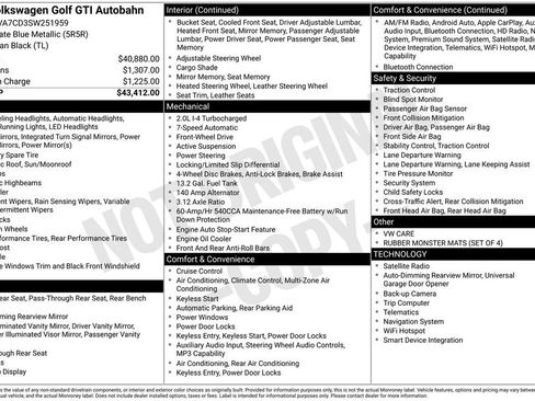 Certified 2025 Volkswagen GTI Autobahn FWD image 34