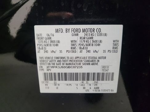 Used 2016 Ford Edge SEL w/ Equipment Group 201A image 33