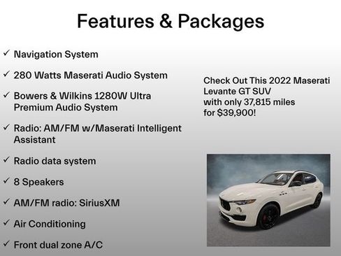 Used 2022 Maserati Levante GT AWD/4WD image 4