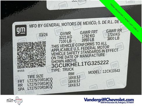 New 2026 Chevrolet Silverado 1500 ZR2 AWD/4WD image 21