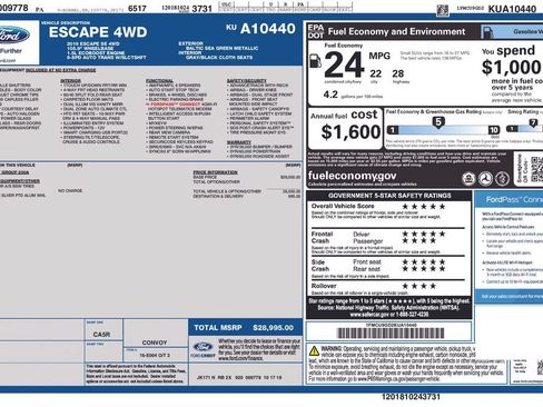 Used 2019 Ford Escape SE AWD/4WD image 6