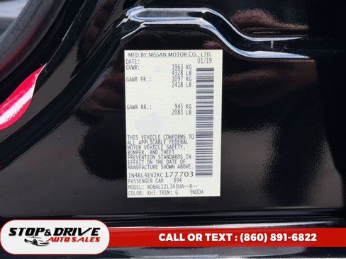Used 2019 Nissan Altima 2.5 SL FWD image 18