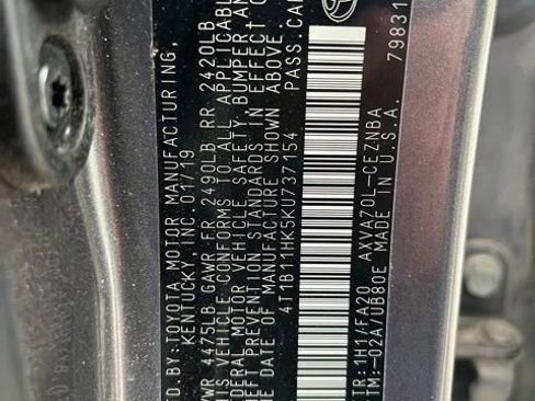 Used 2019 Toyota Camry LE w/ Convenience Package FWD image 27