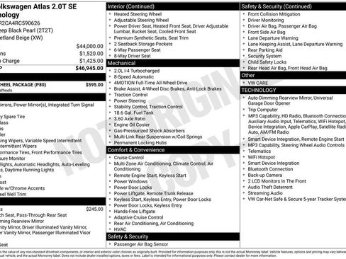 Used 2024 Volkswagen Atlas SE w/ Black Wheel Package AWD/4WD image 20