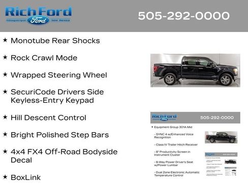 Certified 2023 Ford F150 XLT w/ Equipment Group 301A Mid AWD/4WD image 85