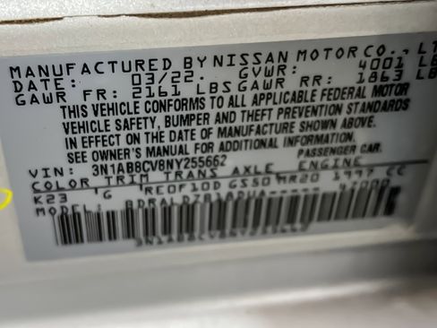 Used 2022 Nissan Sentra SV image 51