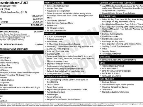 New 2025 Chevrolet Blazer LT w/ Convenience Package image 4