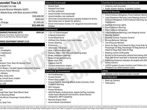 Certified 2024 Chevrolet Trax LS w/ LS Convenience Package FWD image 28
