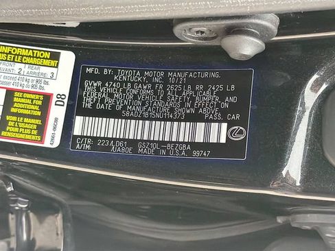 Used 2022 Lexus ES 350 w/ Premium Package FWD image 44